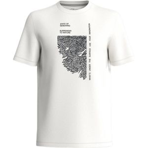 s.Oliver slim fit T-shirt met printopdruk wit