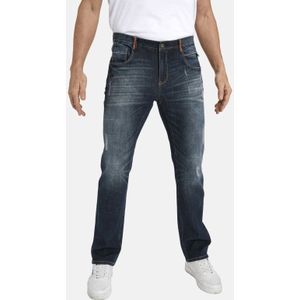 Jan Vanderstorm +FIT Collectie loose fit jeans JURIEN Plus Size donkerblauw
