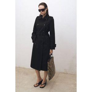 Mango trenchcoat zwart