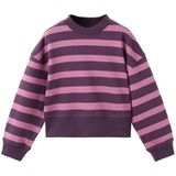 Mango Kids gestreepte sweater paars