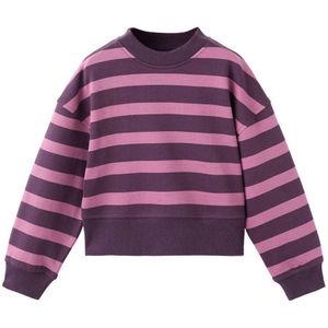 Mango Kids gestreepte sweater paars