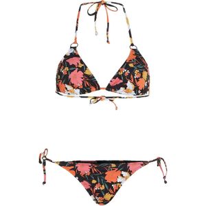 O'Neill voorgevormde triangel bikini Capri Bondey zwart/oranje/roze