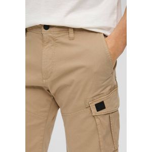 s.Oliver cargo short met logo bruin