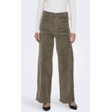 ONLY - ONLHOPE - Broek - Kaki - Corduroy - High Waist