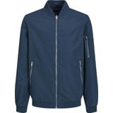 JACK & JONES JUNIOR bomberjack zomer JJERUSH petrol blauw