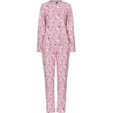 PIECES pyjama PCNAYA X-MAS met kerstprint roze