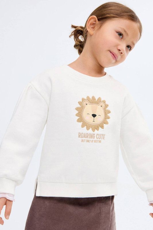 MANGO KIDS - Sweatshirt - Beige - ROAR
