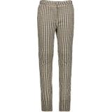 Garcia geruite skinny broek beige/zwart