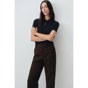 Mango gebreide trui met wol marineblauw