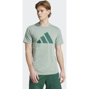 adidas Performance sportshirt lichtgroen/donkergroen