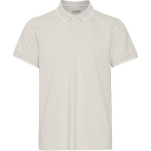 Blend polo BHNATE met logo oyster gray