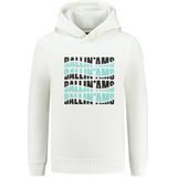 Ballin hoodie met printopdruk wit/lichtblauw/zwart