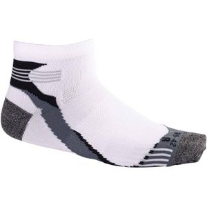 Rucanor sportsokken Running Socks Low (set van 2) wit/grijs