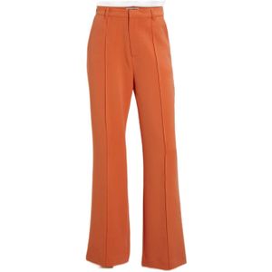 Colourful Rebel High Waist Straight Fit Pantalon Rus Oranje