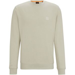 BOSS sweater Westart met logo beige