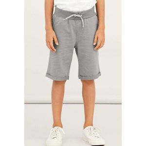 NAME IT KIDS regular fit sweatshort NKMVERMO grijs melange