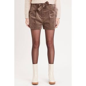 Cache Cache corduroy high waist regular fit short taupe