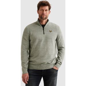 PME Legend trui met ingebreid patroon lichtgroen