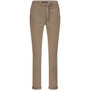 Red Button - Tessy Velvet - Damesbroek - Latte - High Waist - Steekzakken