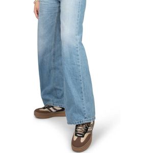 POSH by Poelman - BODIE - Dames Sneaker - Bruin en Beige - Plateauzool 4,5 cm