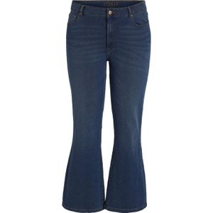 EVOKED VILA high waist flared jeans VIBELLA ANA dark blue denim