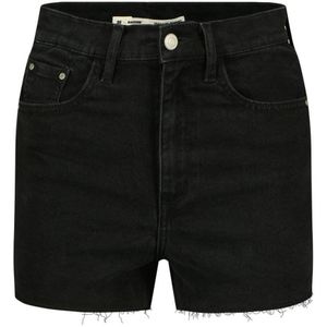 Raizzed high waist slim fit denim short Iris black denim