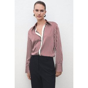 Mango - Gestreepte Blouse - Rood