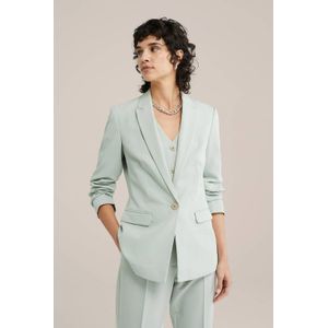 WE Fashion getailleerde blazer mintgroen
