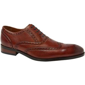 Van Lier Vienna leren veterschoenen cognac