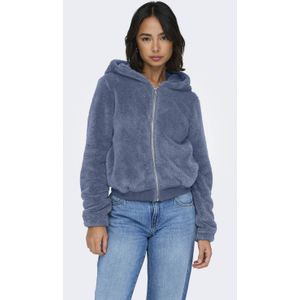 ONLY teddy jas grijsblauw
