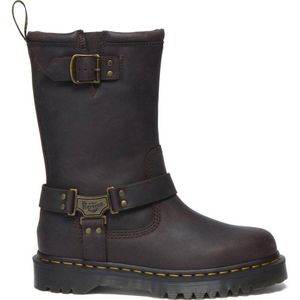 Dr. Martens Anistone - Bikerboot - Zwart - Gewaxt Leer - AirWair-loopzool
