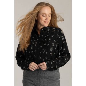 YEST - CURVE Haya - Blouse - Zwart/Multi-Colour