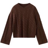 MANGO Trui 'Bronx'  chocoladebruin