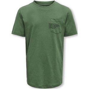 KIDS ONLY BOY T-shirt KOBMARINUS met tekst groen