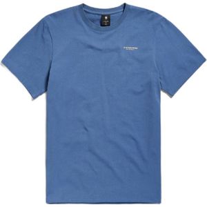 G-Star RAW slim fit T-shirt met logo vintage indigo