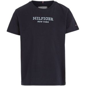 Tommy Hilfiger T-shirt MONOTYPE met tekst zwart