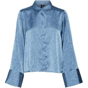 VERO MODA VMCRISTI blouse met all over print lichtblauw