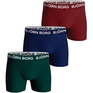 Björn Borg boxershort CORE - set van 3 groen/blauw/rood