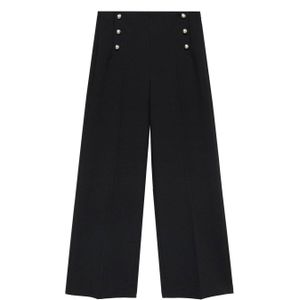 Mango wide leg zwart