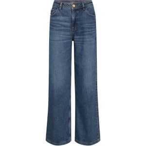 Mos Mosh high waist wide leg jeans Dara dark blue denim