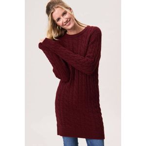 Miss Etam gebreide trui/jurk donkerrood