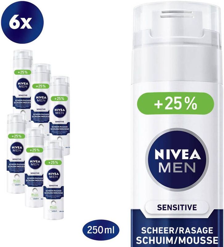NIVEA Men - Sensitive - Scheerschuim - 250 ml