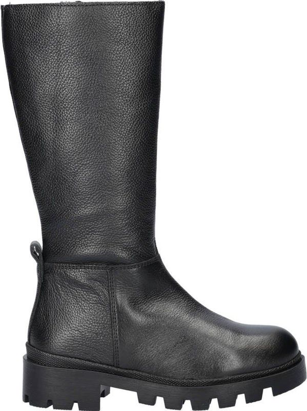 Nelson - Meisjes Boot - Knielaarzen - Leer - Zwart - Fleece Gevoerd