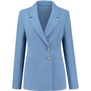 Fifth House x Chantal Janzen getailleerde blazer Avril blauw