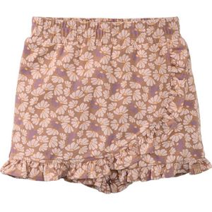 Z8 mini skort Beppie met ruches beige/lila