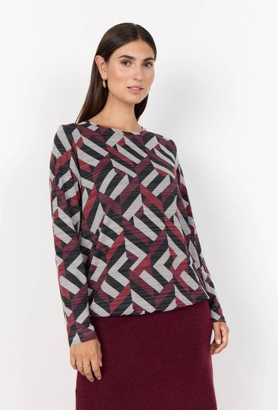 Soyaconcept top donkerrood