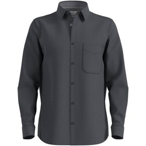 s.Oliver - Big Size - Overhemd - Grijs - Regular Fit - Lange Mouwen