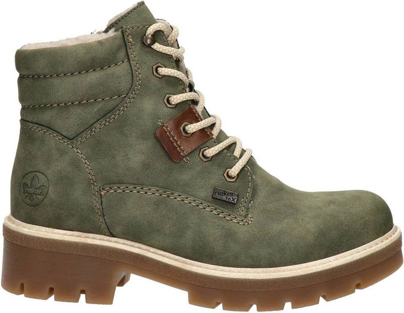 Rieker - Veterboots - Imitatieleer - Antistress Voetbed - Waterbestendig