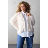 Yest Curve - Vest - Ecru - Pailletten