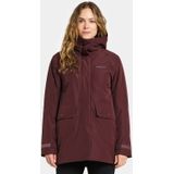 Didriksons Womens Tuva Parka Winterjack (Dames |rood |waterdicht)
